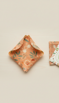 Soft apricot sandwich-sized beeswax wrap