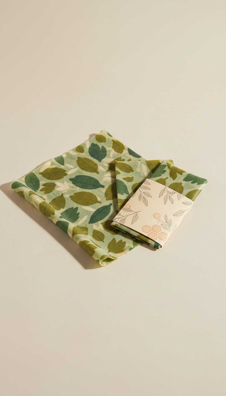 Herb green multi-size beeswax wrap set